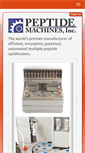 Mobile Screenshot of peptidemachines.com