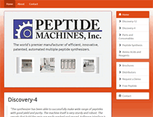 Tablet Screenshot of peptidemachines.com